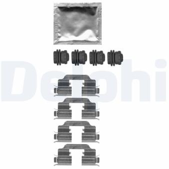 Kit d'accessoires, plaquette de frein à disque DELPHI LX0665 pour MERCEDES-BENZ CLASSE E 1.2 - 69cv