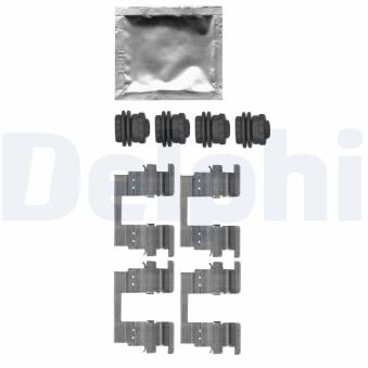 Kit d'accessoires, plaquette de frein à disque DELPHI LX0666 pour MAZDA CX-5 1.6 CDTi - 110cv
