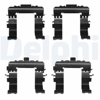 Kit d'accessoires, plaquette de frein à disque DELPHI LX0672 pour VOLVO XC90 2.5 AWD - 175cv