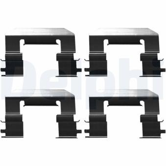 Kit d'accessoires, plaquette de frein à disque DELPHI LX0675 pour OPEL SINTRA 1.6 CRDi 110 - 110cv