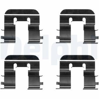 Kit d'accessoires, plaquette de frein à disque DELPHI LX0676 pour OPEL SINTRA 1.6 CRDi 110 - 110cv