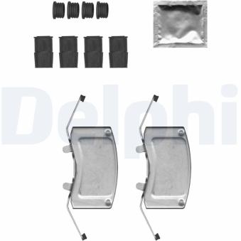 Kit d'accessoires, plaquette de frein à disque DELPHI LX0699 pour CITROEN C4 CACTUS 2.0 TDI - 110cv