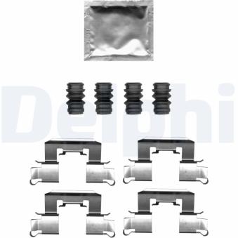 Kit d'accessoires, plaquette de frein à disque DELPHI [LX0710]