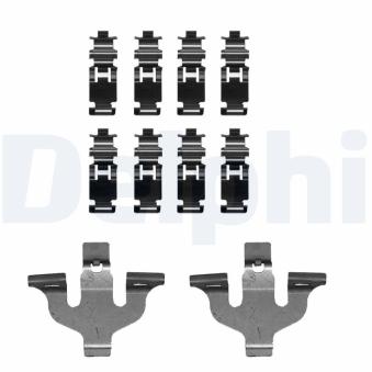 Kit d'accessoires, plaquette de frein à disque DELPHI LX0724 pour AUDI Q7 3.0 TDI quattro - 272cv