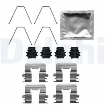 Kit d'accessoires, plaquette de frein à disque DELPHI LX0726 pour VOLKSWAGEN PASSAT EV Electric - 110cv