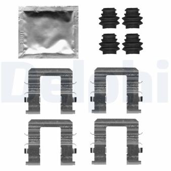 Kit d'accessoires, plaquette de frein à disque DELPHI LX0728 pour KIA SORENTO 3.5 D-CVVT - 249cv