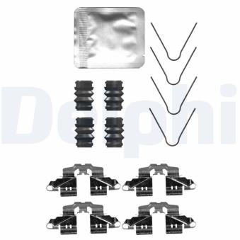 Kit d'accessoires, plaquette de frein à disque DELPHI LX0734 pour RENAULT CLIO 1.5 dCi 110 - 110cv