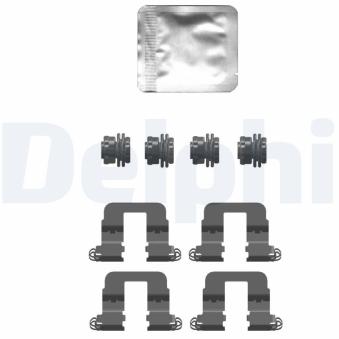 Kit d'accessoires, plaquette de frein à disque DELPHI LX0752 pour HONDA HR-V 1.5 - 130cv