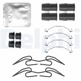 Kit d'accessoires, plaquette de frein à disque DELPHI LX0783 pour FORD CAPRI 1.0 TSI e-TEC - 110cv