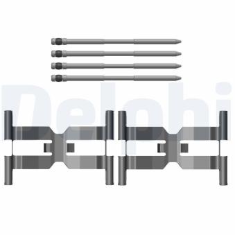 Kit d'accessoires, plaquette de frein à disque DELPHI LX0796 pour LAND ROVER RANGE ROVER SPORT 2.0 D 4x4 - 241cv