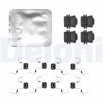 Kit d'accessoires, plaquette de frein à disque DELPHI LX0808 pour MAZDA 323 1.2 - 110cv Kit d'accessoires, plaquette de frein à disque DELPHI LX0808 pour MAZDA 323 1.2 - 110cv