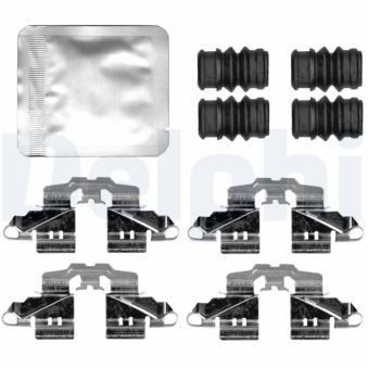 Kit d'accessoires, plaquette de frein à disque DELPHI LX0814 pour SKODA FABIA 1.0 SHVS - 112cv