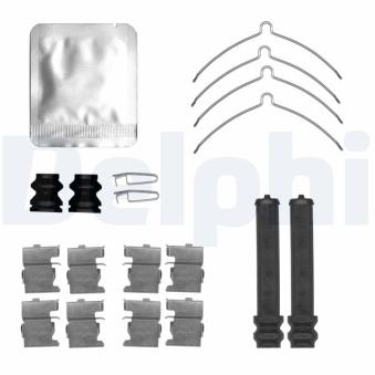 Kit d'accessoires, plaquette de frein à disque DELPHI LX0817 pour MITSUBISHI ECLIPSE CROSS 2.2 DiD 4WD - 148cv