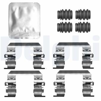 Kit d'accessoires, plaquette de frein à disque DELPHI LX0823 pour KIA SORENTO 2,5 MPI AWD - 180cv