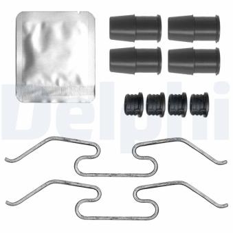 Kit d'accessoires, plaquette de frein à disque DELPHI LX0826 pour MAZDA 323 E-Tech EV60 - 218cv