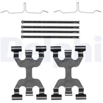 Kit d'accessoires, plaquette de frein à disque DELPHI LX0840 pour TOYOTA COROLLA E 350 e - 286cv