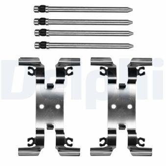 Kit d'accessoires, plaquette de frein à disque DELPHI LX0852 pour AUDI Q5 55 TFSI e quattro - 265cv