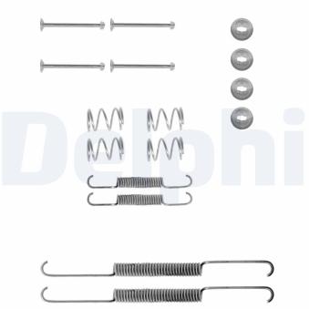 Kit d'accessoires, mâchoire de frein DELPHI LY1001 pour VOLKSWAGEN PASSAT 2.0 E - 110cv