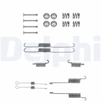 Kit d'accessoires, mâchoire de frein DELPHI LY1039 pour MAZDA 929 2.3 - 114cv