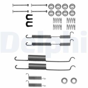 Kit d'accessoires, mâchoire de frein DELPHI LY1092 pour TOYOTA COROLLA 1.7 - 70cv