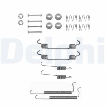 Kit d'accessoires, mâchoire de frein DELPHI LY1133 pour OPEL CORSA 1.4 i - 60cv