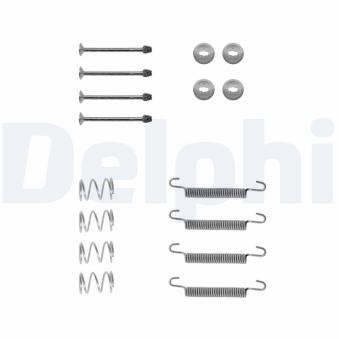 Kit d'accessoires, mâchoires de frein de stationnement DELPHI LY1135 pour NISSAN PICK UP 2.0 T - 150cv