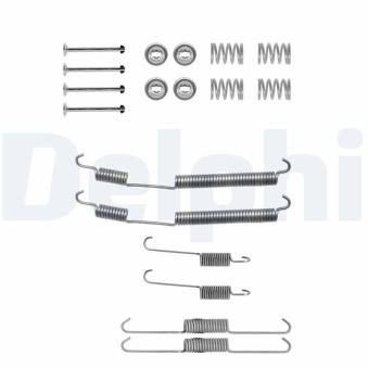 Kit d'accessoires, mâchoire de frein DELPHI LY1228 pour FORD TRANSIT 2.5 DI - 69cv