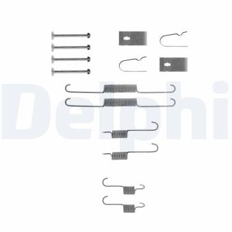 Kit d'accessoires, mâchoire de frein DELPHI LY1266 pour KIA SHUMA 1.6 - 101cv Kit d'accessoires, mâchoire de frein DELPHI LY1266 pour KIA SHUMA 1.6 - 101cv
