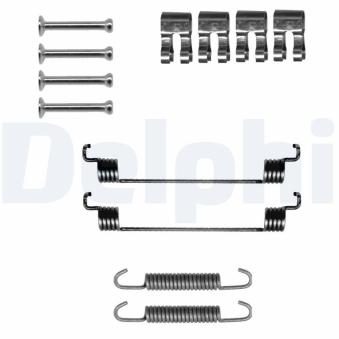 Kit d'accessoires, mâchoire de frein DELPHI LY1267 pour FORD KA 1.3 TDCi - 75cv