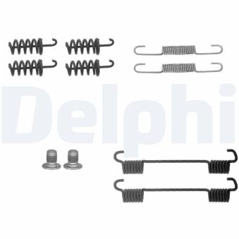 Kit d'accessoires, mâchoires de frein de stationnement DELPHI LY1360 pour MERCEDES-BENZ CLASSE E E 300 - 252cv