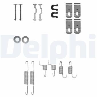 Kit d'accessoires, mâchoires de frein de stationnement DELPHI [LY1401]