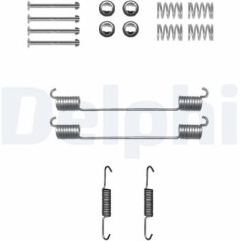 Kit d'accessoires, mâchoire de frein DELPHI LY1425 pour CHEVROLET SPARK 1.5 Ti-VCT - 110cv
