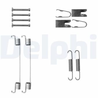 Kit d'accessoires, mâchoire de frein DELPHI LY1431 pour VOLKSWAGEN GOLF 1.6 - 110cv