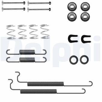 Kit d'accessoires, mâchoire de frein DELPHI LY1443 pour CHEVROLET CRUZE 1.6 - 109cv