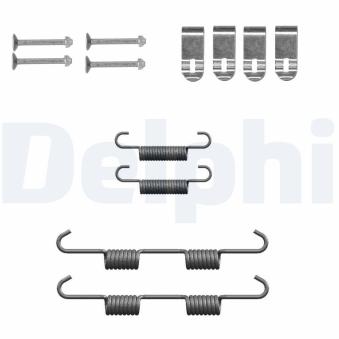 Kit d'accessoires, mâchoire de frein DELPHI LY1445 pour KIA SORENTO 2.2 CRDI 4WD - 197cv