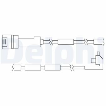Kit de contact avertisseur, usure des plaquettes de freins DELPHI LZ0105