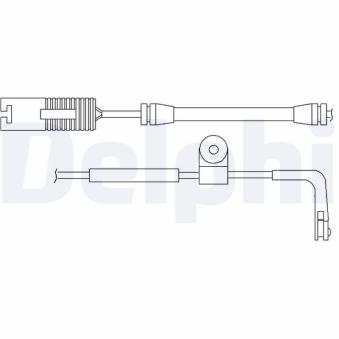 Kit de contact avertisseur, usure des plaquettes de freins DELPHI [LZ0159]
