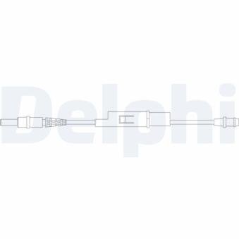 Contact d'avertissement, usure des plaquettes de frein DELPHI LZ0169
