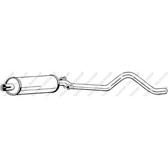 BOSAL 281-023 - Silencieux central