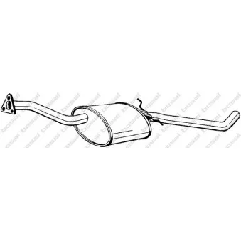 Silencieux central BOSAL 281-057