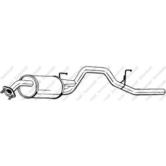 Silencieux arrière BOSAL OEM 18030S2HE01