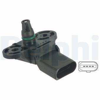 Capteur, pression du tuyau d'admission DELPHI PS10123 pour AUDI 200 1.6 E-Power - 102cv