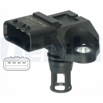 Capteur, pression du tuyau d'admission DELPHI PS10162 pour SKODA E-CITIGO 1.0 - 68cv