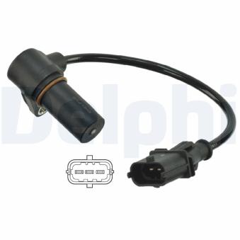 Capteur d'angle, vilebrequin DELPHI SS11081 pour OPEL VIVARO 1.7 CDTI - 80cv
