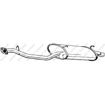 Silencieux arrière BOSAL 281-295