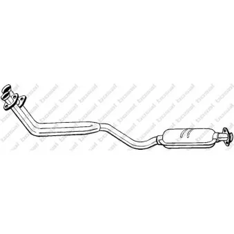 Silencieux avant BOSAL 281-299 pour MERCEDES-BENZ 190 E 2.0 - 113cv