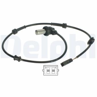 Capteur, vitesse de roue DELPHI OEM 8D0927807C