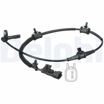 Capteur, vitesse de roue DELPHI OEM 22831244
