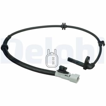Capteur, vitesse de roue DELPHI SS20361 pour CHEVROLET AVEO 1.4 - 101cv