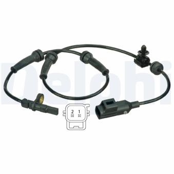 Capteur, vitesse de roue DELPHI SS20373 pour LAND ROVER FREELANDER 2 2.2 TD4 4x4 - 160cv